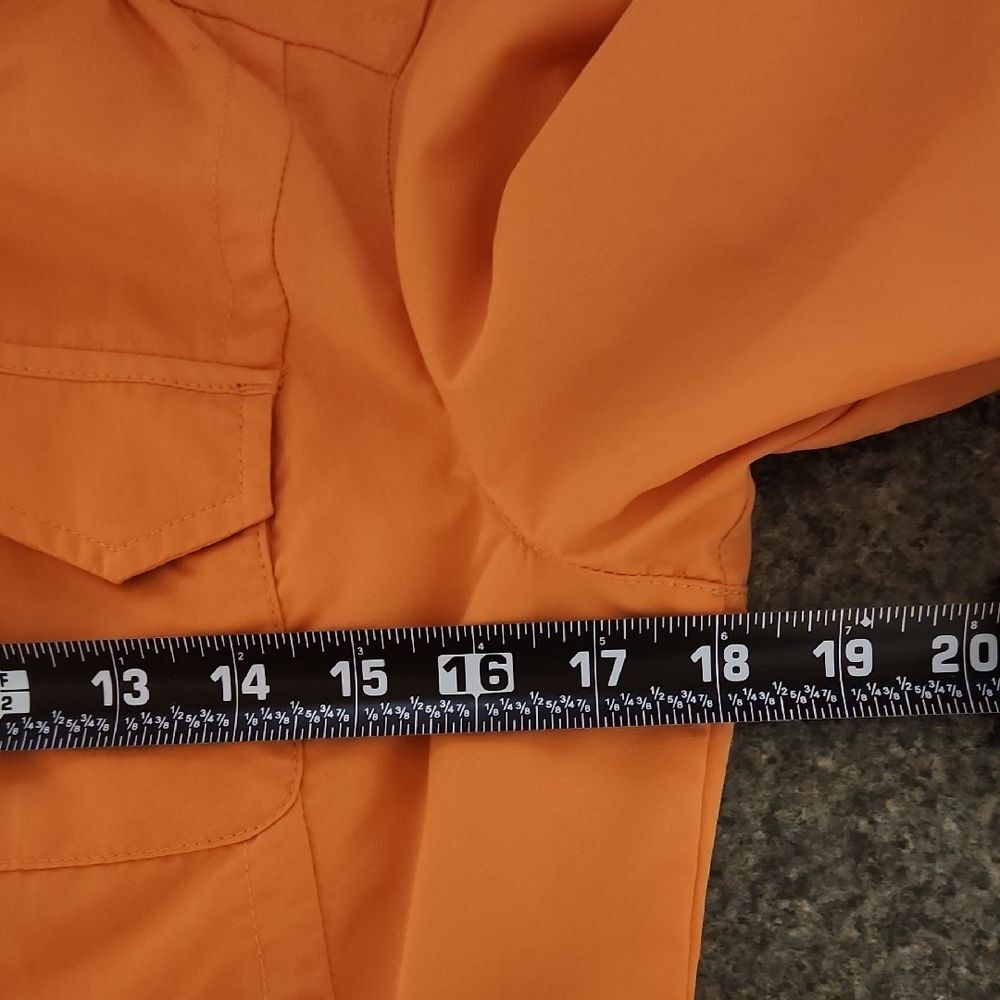 Eddie Bauer Travex Orange Jacket Women XS Coat Multiple Pockets Nylon Polyester - Picture 7 of 9